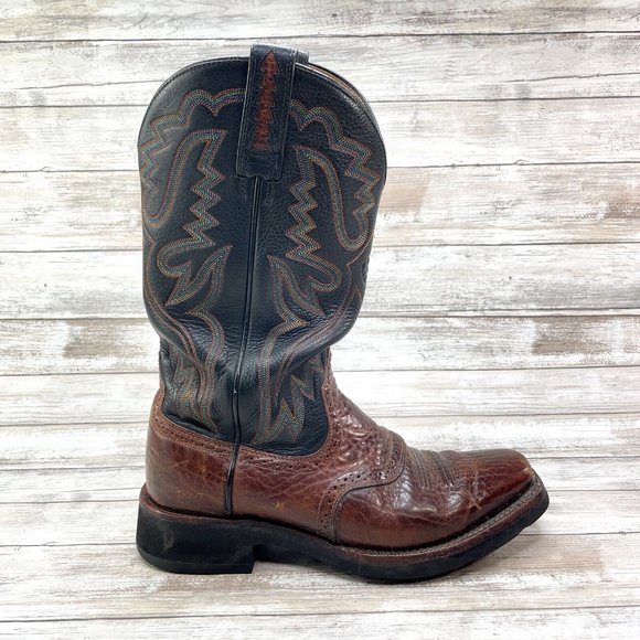 Ariat Other - Ariat Men's Size 9.5 D US Brown Black Leather Cowboy Western Boots Style 39793